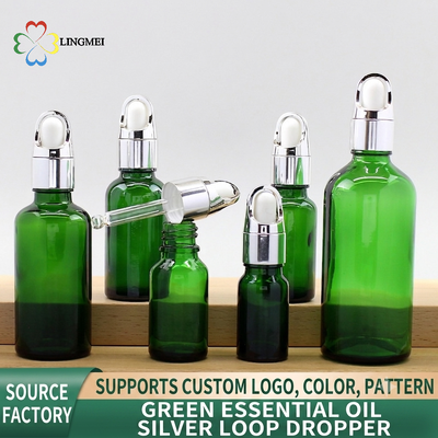 quality  Frosted Glass Essential Oil Dropper Bottles – Premium Serum & Cosmetic Packaging with Basket Cap (5ml-100ml) factory
