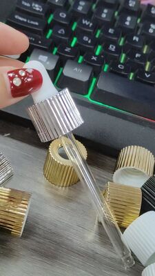 18/400 20/400 Essential oil dropper with Electroplated ring for 30ml boston serum bottle,CBD Oil dropper