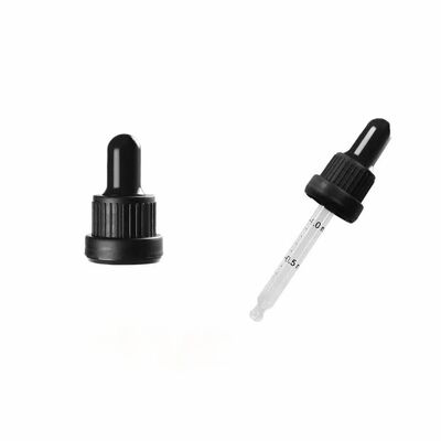 18/400 20/400 Essential oil glass dropper with bamboo tamper-evident ring,CBD oil dropper,essence oil dropper