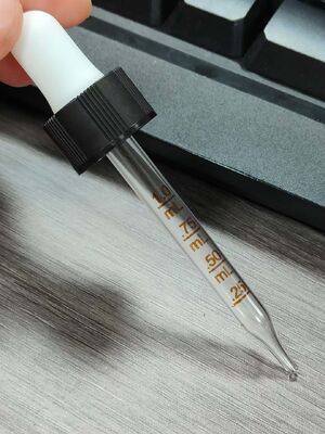 18/400 20/400 Essential oil glass dropper with bamboo tamper-evident ring,CBD oil dropper,essence oil dropper