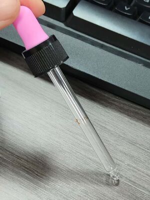 18/400 20/400 Essential oil glass dropper with bamboo tamper-evident ring,CBD oil dropper,essence oil dropper