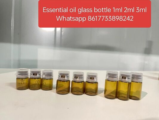 1ml 2ml 3ml Amber glass mugwort  essential oil bottle