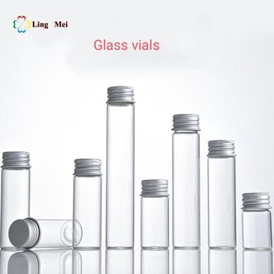 Glass Dram Vials 5ml 6ml 8ml 10ml 12ml 15ml Clear glass vials with aluminum cap for subpackage