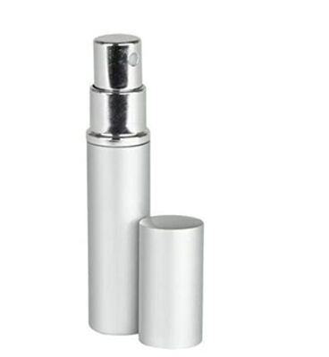 Silver Aluminum Perfume Atomizer Fine Mist Sprayer 3 ML for purse or travel Refillable