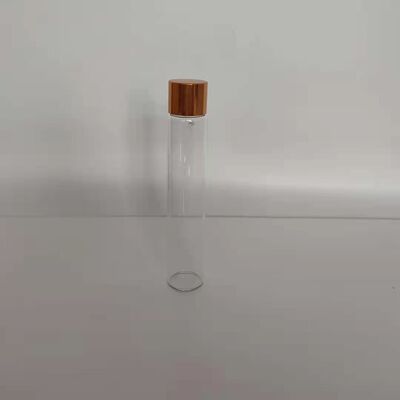 1ml 3ml 15ml clear or amber glass vial with common screw aluminum cap and plastic cap