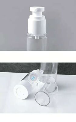 Airless Travel subpackage bottle for cosmetic liquid and gel
