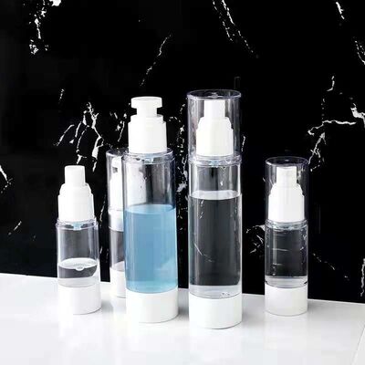 Airless Travel subpackage bottle for cosmetic liquid and gel
