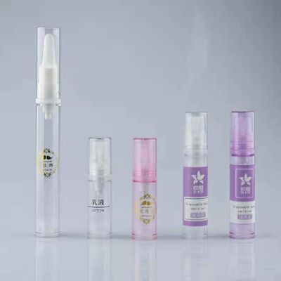 5ml 10ml 15ml  mini travel palm mist spray airless bottle ,pump airless bottle ,eye cream or gel airless bottle