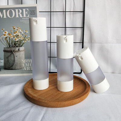 15 30 50ml matte type U shape airless cream bottle