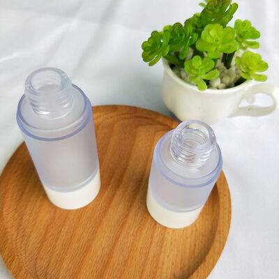 15 30 50ml matte type U shape airless cream bottle