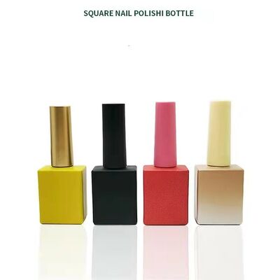 5ml 10ml 15ml empty  Refillable glass gel Nail polish bottle with Brush and cap