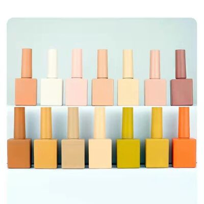 5ml 10ml 15ml empty  Refillable glass gel Nail polish bottle with Brush and cap