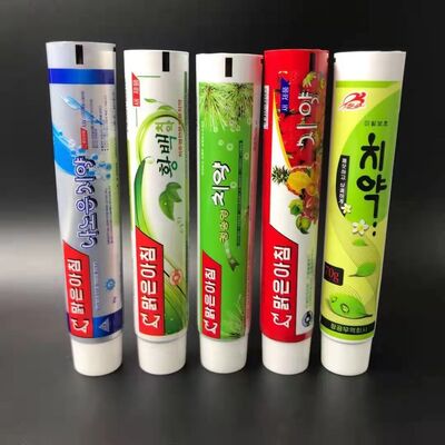 80g 100g toothpaste  ABL aluminum plastic soft tube with offset print,toothpaste tube paper box for toothpaste