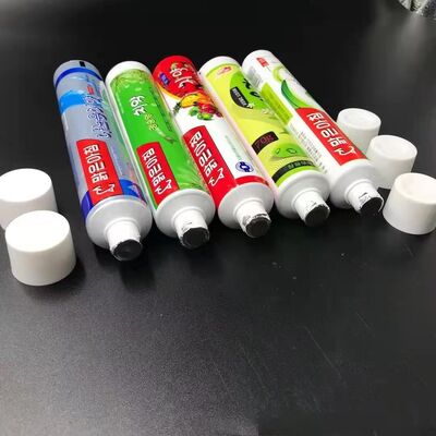 80g 100g toothpaste  ABL aluminum plastic soft tube with offset print,toothpaste tube paper box for toothpaste