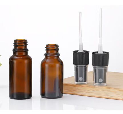 5ml 10ml 15ml  20ml 30ml 50ml 100ml 200ml amber essential oil bottle with  Anti-theft cap or dropper or mist spray,30ml paper tube