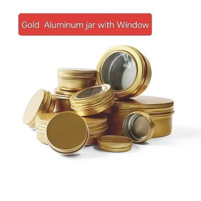 5ml 10ml 15ml 20ml 30ml 50ml 60ml 80ml 100ml Aluminum jar for candle products, cosmetics cream