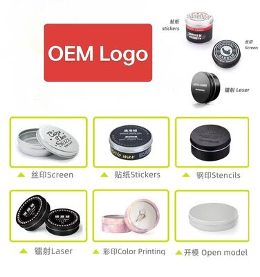 5ml 10ml 15ml 20ml 30ml 50ml 60ml 80ml 100ml Aluminum jar for candle products, cosmetics cream