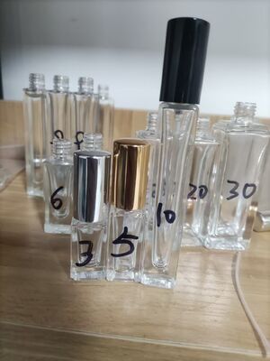 3ml 5ml 8ml 10ml 30ml 50ml round and square perfume bottle with silk print logo