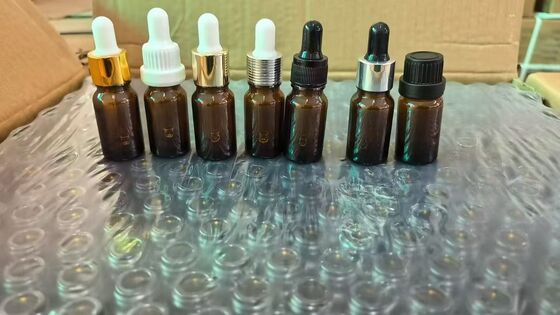 10/20/30/50/100 ml Amber Double Gourd Bottle with Dropper, Gourd Dispensing Bottle with Roller or Mist Spray