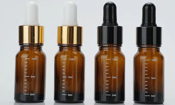 Precision Measured Essential Oil Bottles: Amber, Clear & Transparent Frosted Glass Vials with Accurate Scale Lines