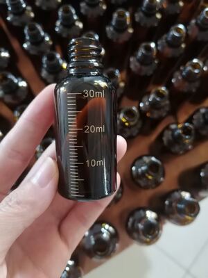 Precision Measured Essential Oil Bottles: Amber, Clear & Transparent Frosted Glass Vials with Accurate Scale Lines