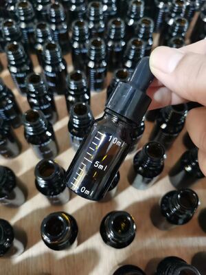 Precision Measured Essential Oil Bottles: Amber, Clear & Transparent Frosted Glass Vials with Accurate Scale Lines