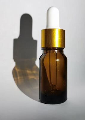 5g 10g 15g 30g Amber glass cream jar and amber glass dropper bottles