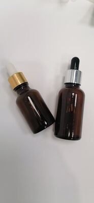 5g 10g 15g 30g Amber glass cream jar and amber glass dropper bottles