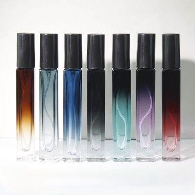 Premium Gradient Square Glass Perfume decant Bottle- 3ml 5ml 10ml 15ml 20ml