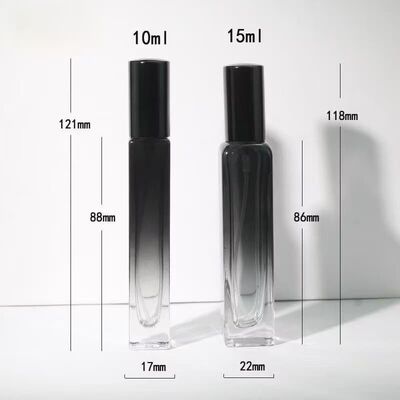 Premium Gradient Square Glass Perfume decant Bottle- 3ml 5ml 10ml 15ml 20ml