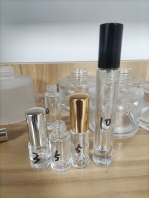 Premium Thick-Wall Glass Perfume Bottle with Electroplated Aluminum Sprayer 3ml 5ml 8ml 10ml 15ml 20ml 30ml