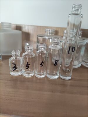 Premium Thick-Wall Glass Perfume Bottle with Electroplated Aluminum Sprayer 3ml 5ml 8ml 10ml 15ml 20ml 30ml