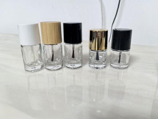 Custom Empty Glass Nail Polish Bottles with Brush | 5ml-15ml Wholesale Cosmetic Packaging | Customizable Colors & Caps (Plastic, Aluminum, Bamboo)
