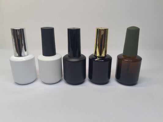 Custom Empty Glass Nail Polish Bottles with Brush | 5ml-15ml Wholesale Cosmetic Packaging | Customizable Colors & Caps (Plastic, Aluminum, Bamboo)