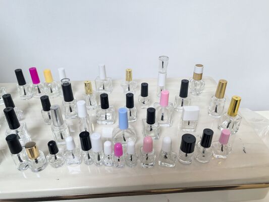 Custom Empty Glass Nail Polish Bottles with Brush | 5ml-15ml Wholesale Cosmetic Packaging | Customizable Colors & Caps (Plastic, Aluminum, Bamboo)