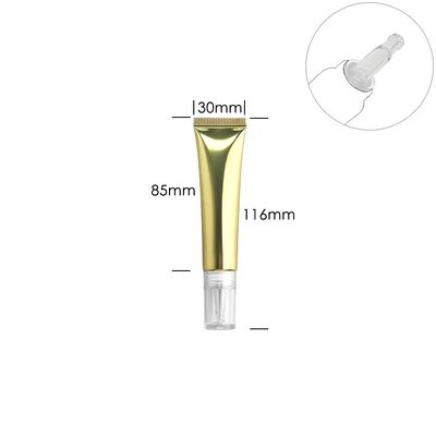 Empty Refillable Cosmetic Squeeze Sunscreen Tube with Precision Dropper Tip & PETG Clear Cap – Available in 10ml, 15ml, 20ml,30ml,50ml etc.