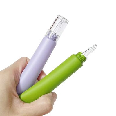 Empty Refillable Cosmetic Squeeze Sunscreen Tube with Precision Dropper Tip & PETG Clear Cap – Available in 10ml, 15ml, 20ml,30ml,50ml etc.