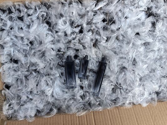 Luxury Gradient Black Glass Perfume Bottles 5ml 10ml 20ml with Aluminum Mist Spray & 10ml Precision Dispensing Syringe Kit