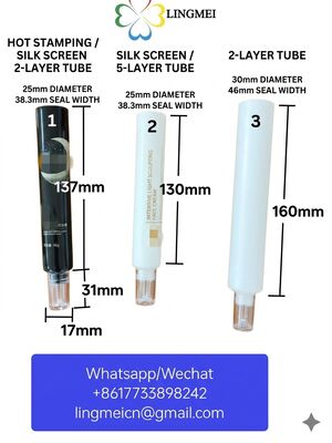 High-Barrier 5-Layer PE Sunscreen Soft Tube with Precision Water Dropper Cap