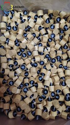 18mm/410 Eco-Friendly Natural Bamboo Anti-Theft Dropper Cap for Essential Oil Glass Bottles - Tamper-Evident Screw Closure