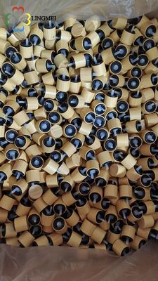 18mm/410 Eco-Friendly Natural Bamboo Anti-Theft Dropper Cap for Essential Oil Glass Bottles - Tamper-Evident Screw Closure