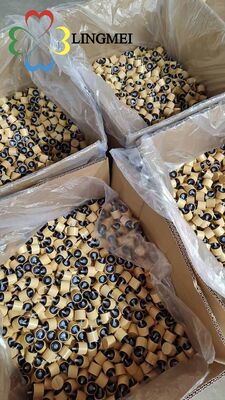 18mm/410 Eco-Friendly Natural Bamboo Anti-Theft Dropper Cap for Essential Oil Glass Bottles - Tamper-Evident Screw Closure