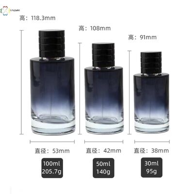 Premium Gradient Glass Perfume Bottles with Fine Mist Sprayer (30ml, 50ml, 100ml)