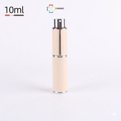 Premium 10ml Leather Rotating Perfume Atomizer – Refillable Travel Spray Bottle