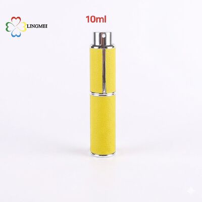 Premium 10ml Leather Rotating Perfume Atomizer – Refillable Travel Spray Bottle