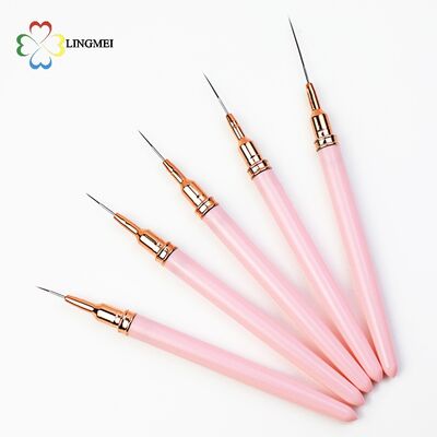 Wholesale Premium 5-Piece Ultra-Fine Nail Art Liner Brush Set – Custom Logo & Private Label Available
