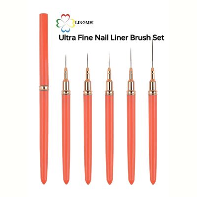Wholesale Premium 5-Piece Ultra-Fine Nail Art Liner Brush Set – Custom Logo & Private Label Available