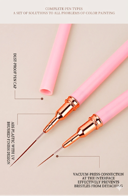Wholesale Premium 5-Piece Ultra-Fine Nail Art Liner Brush Set – Custom Logo & Private Label Available