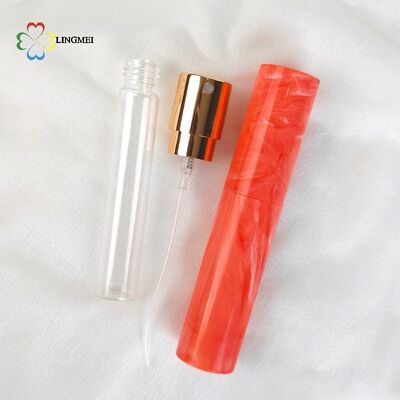Premium 10ml Marble Twist-Up Perfume Atomizer – Portable Refillable Travel Fragrance Spray Bottle with Glass Inner Vial
