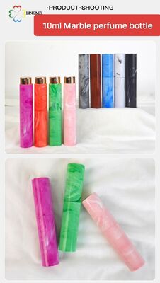 Premium 10ml Marble Twist-Up Perfume Atomizer – Portable Refillable Travel Fragrance Spray Bottle with Glass Inner Vial